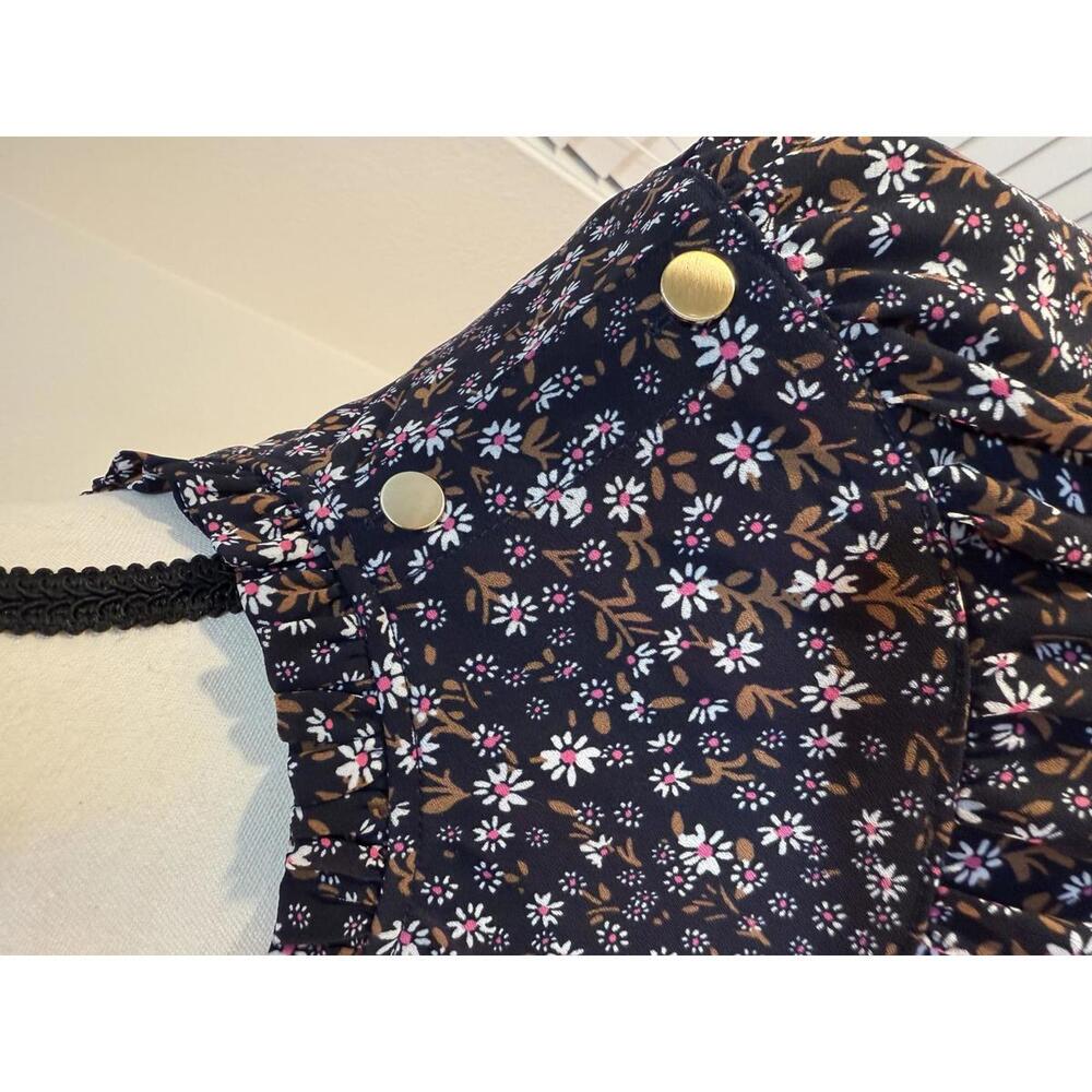 LOFT Petites Floral Long Sleeve Blouse, Size XSP